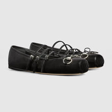 Gucci Horsebit Print Women's Flat Ballet Flat