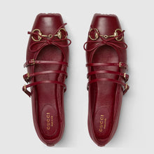 Gucci Horsebit Print Women's Flat Ballet Flat