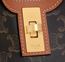 Women's Celine Triomphe Canvas And Leather Tote