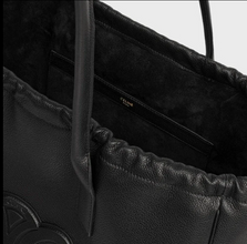 Celine Cuir Triomphe Cabas Drawstring Bag
