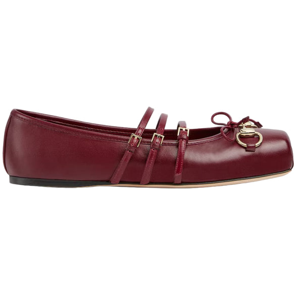 Gucci Horsebit Print Women's Flat Ballet Flat