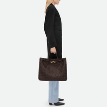 Bottega Veneta Large Andiamo Bag - Fondant Brown Leather With Gold Hardware Italian Luxury Tote - BEAUTY BAR