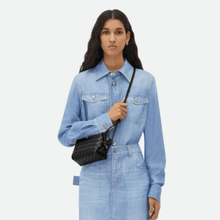 Bottega Veneta Mini Loop Camera Bag Black Leather With Signature Loop Handle Compact Luxury - BEAUTY BAR