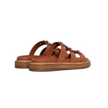 Celine Tippi Leather Slide Sandals