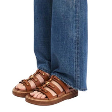 Celine Tippi Leather Slide Sandals