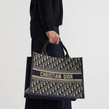 Christian Dior Large Book Tote Blue