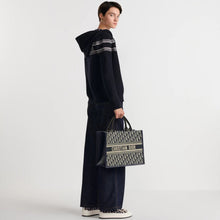 Christian Dior Large Book Tote Blue