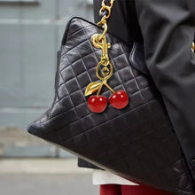 Coach Cherry Bag Charm Brass/Red Apple