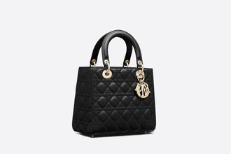 Dior Medium Lady Bag Black Leather - BEAUTY BAR