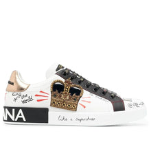 Dolce & Gabbana Portofino Slogan Print Sneakers - BEAUTY BAR