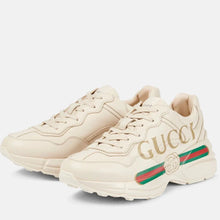 Gucci Rhyton Vintage Logo Leather Sneakers - BEAUTY BAR
