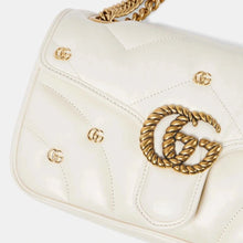 Gucci Small GG Marmont 2.0 Shoulder White Bag - BEAUTY BAR