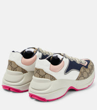 Guuci GG Rhyton Leather-Trimmed Sneakers - BEAUTY BAR