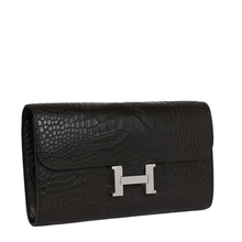 Hermès Constance Wallet To Go Black Matte Alligator Palladium Hardware - BEAUTY BAR