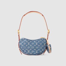 Louis Vuitton Monogram Denim Croissant MM Blue - BEAUTY BAR