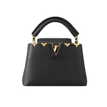 Louis Vuitton Taurillon Embellished Flower Crown Capucines PM Black - BEAUTY BAR