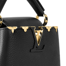 Louis Vuitton Taurillon Embellished Flower Crown Capucines PM Black - BEAUTY BAR