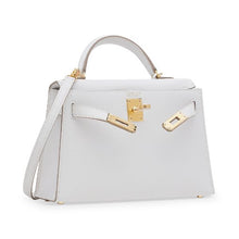 Mini Kelly Hermès In Epsom Leather In White With Gold Hardware - BEAUTY BAR