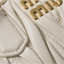 Miu Miu Arcadie Matelasse Leather S Narrow - Bag White - BEAUTY BAR