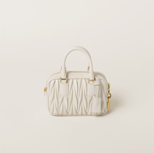 Miu Miu Arcadie Matelasse Leather S Narrow - Bag White - BEAUTY BAR