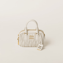 Miu Miu Arcadie Matelasse Leather S Narrow - Bag White - BEAUTY BAR