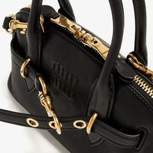 Miu Miu Aventure Leather Top - Handle Black Bag - BEAUTY BAR