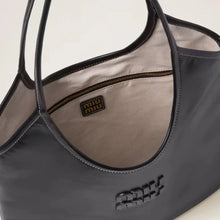 Miu Miu IVY Canvas And Black Leather Bag - BEAUTY BAR