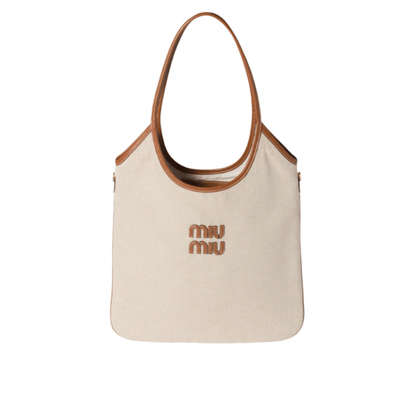 Miu Miu IVY Canvas And Leather Bag - BEAUTY BAR