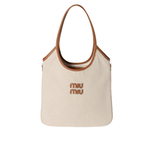 Miu Miu IVY Canvas And Leather Bag - BEAUTY BAR