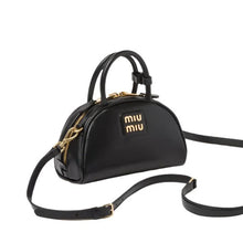 Miu Miu Leather Shoulder Bag - Women's Black Crossbody Handbag - BEAUTY BAR