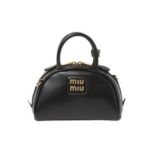 Miu Miu Leather Shoulder Bag - Women's Black Crossbody Handbag - BEAUTY BAR