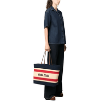 Miu Miu Logo - Print Tote Bag - BEAUTY BAR