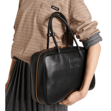 Miu Miu Luxury Leather Bag With Polished Hardware Elegant Designer Statement - BEAUTY BAR