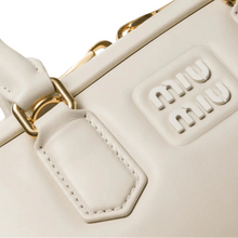 Miu Miu Patent White Leather Shoulder Bag - BEAUTY BAR
