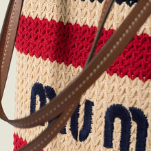 Miu Miu Raffia - Effect Woven Tote Bag - BEAUTY BAR