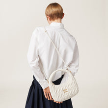 Miu Miu Small Miu Wander Off White Matelassé Bag - BEAUTY BAR