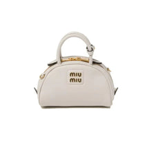 Miu Miu Vernice Branded Leather Top - Handle Bag - BEAUTY BAR
