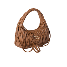 Miu Miu Wander Matelassé Nappa Leather Hobo Bag - BEAUTY BAR