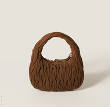 Miu Miu Wander Matelassé Suede Bag - BEAUTY BAR