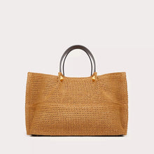 Valentino Garavani Medium Shopping Bag In Synthetic Raffia - BEAUTY BAR