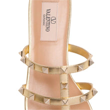 Valentino Rockstud Laminated Nappa Slide Sandal - BEAUTY BAR