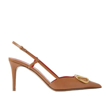 Valentino Garavani VLogo Signature Slingback Pumps For Women - Brown