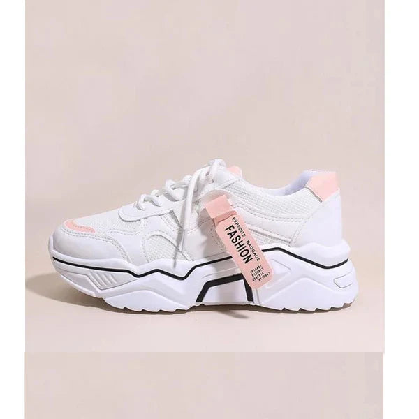 Sneaker With Chunky Soles And Front Strap