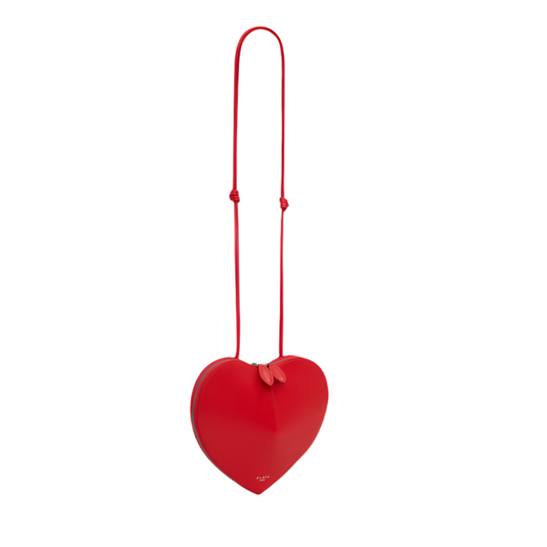 Alaïa Laque Le Coeur Heart-Shaped Bag – Red Patent Leather Mini Crossbody | Bold Luxury Statement