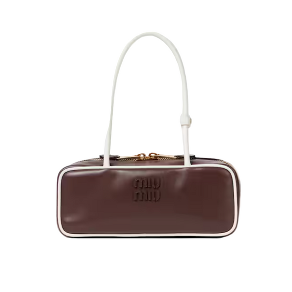 Miu Miu Leather Handbag - Tote Bags Brown