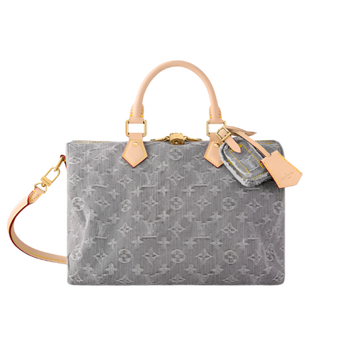 Louis Vuitton Speedy Soft 30 Monogram Denim Luxury Women Bags