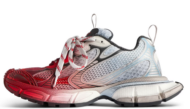 Balenciaga 3xl Toe Spray Sneaker in White/blue/grey/red