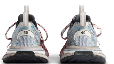 Balenciaga 3xl Toe Spray Sneaker in White/blue/grey/red