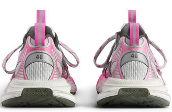 Women's 3xl Toe Spray Sneaker in Grey/pink/dark Grey