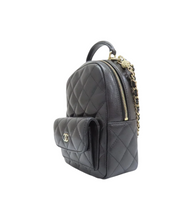 Chanel Mini Phone Holder Backpack Black Caviar Light Gold Hardware